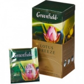 Чай Greenfield Lotus Breeze, зеленый с лотосом, 25пак
