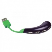 Разветвитель USB на 4 порта Баклажан 