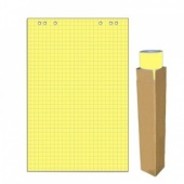 Блок бумаги для флипчартов желтая пастель клетка 68.0х98.0 20 лист.80гр.