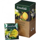 Чай GREENFIELD "Lemon Spark", черный, со вкусом лимона, 25 пак. по 2 гр.