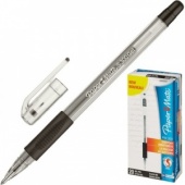 Ручка гелевая Paper Mate PM300, 1/0,7 мм, одноразовая, с держателем, черный