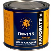Эмаль ПФ-115 салатовая (по 2,4 кг) Фаворит МАСТЕР,  3 шт/уп