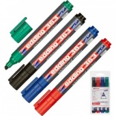 Набор маркеров для досок Edding E-363/4S, 1-5 мм, клиновидный, 4 цв.
