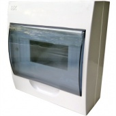 Щит пластик-АБС прозрачная дверь, 200х255х95мм, 12-модулей, IP40 бел (ЩРн-П-12) IEK
