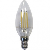 Лампа светодиодная LED 5вт Е14 теплый свеча FILAMENT FERON