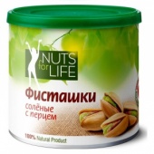 Фисташки Nuts for life соленая с черным перцем 100 г