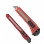 Набор канцелярских ножей  Attache 9 мм,18 мм с фиксатором,цв.красный