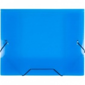 Папка на резинке Attache, А5, 15/0,7 мм, пластик, прозрачный синий