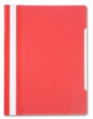 Папка-скоросшиватель с прозрачным листом Бюрократ PS20, A4, красный