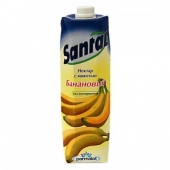 Сок Santal банановый 1 л. т/пак. шт.