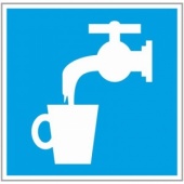 Средства для предупреждения травм Питьевая вода (плёнка самокл.ПВХ,200*200)