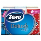 Платки носовые ZEWA Deluxe 3-сл. 51181 бел.6х10шт./уп.