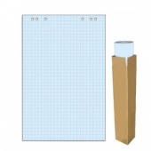 Блок бумаги для флипчартов голубая пастель клетка 68.0х98.0 20 лист.80гр.