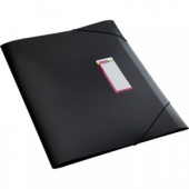 Папка-короб на резинке Attache, А3, 30/0,8 мм, пластик, черный