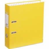Папка-регистратор Bantex "Economy Plus", 50 мм, полипроп., окантовка, карман, желтый
