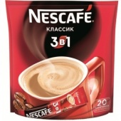 Кофе Nescafe 3 в 1 Классик раств. 20пак/пач