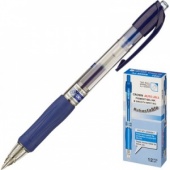 Ручка гелевая автомат. Crown AJ-5000R, 0,7/0,5 мм, с держателем, синий