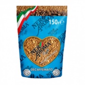 Кофе растворимый Nero Aroma Decaffeinato субл., 150 г пакет