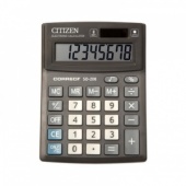 Калькулятор настольный CITIZEN SD-208, 8 разрядов, двойное питание, 103х138х24 мм, черный