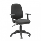 Кресло  CH661пластик, ткань черная 15-21