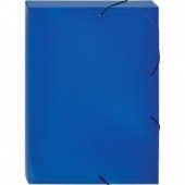 Папка-короб на резинке Attache, А4, 40/0,45 мм, пластик, синий