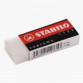 Ластик Stabilo "Supreme", 62х25х12 мм, пластик, в карт. футляре, белый