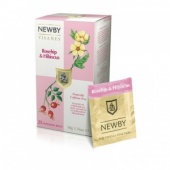 Чай Rosehips & Hibiscus Newby травяной, 25 пакетиков