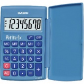 Калькулятор CASIO карман. LC-401LV 8 разряд., большой дисплей, цв.голубой