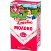 Молоко "Домик в деревне", для капучино 3,2 %, 950 г.