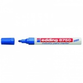 Маркер для промышленной графики Edding E-8750/3, 2-4 мм, пулевидный, мет. корпус, синий
