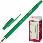 Ручка шариковая Attache "Style", 0,7/0,5 мм, прорез.корпус, зеленый