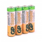 Элементы питания батарейка GP Super эконом упак AA/LR6/15A алкалин. 4 шт/уп.