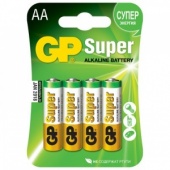 Батарейка GP Super AA/LR6/15A алкалин. бл/4