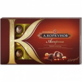 Набор конфет А.Коркунов ассорти темный шоколад 192 г