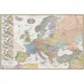 Настенная карта Политическая карта Европы 1:5,3млн.,ретро стиль