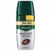 Кофе Jacobs Monarch Millicano раств.с молот. 190г стекло