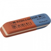Ластик Koh-I-Noor 6521/40, 60х18х7 мм, каучук, комбинированный, красно-синий 
