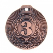 Медаль 021 диам 4 см. 3 место. Цвет бронз 1108663