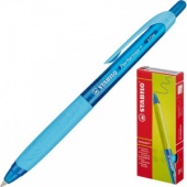 Ручка шариковая автом STABILO Performer+, 0,35мм, прорез грип,синяя 328/3-4