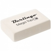 Ластик Berlingo "Mega Top", 35х23х8 мм, каучук, белый
