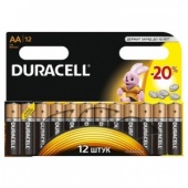 Батарейка DURACELL BASIC AA/LR6, 12 шт/уп.