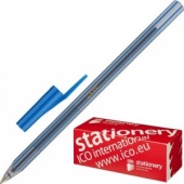 Ручка шариковая Ico "Orient", 0,8/0,5 мм, одноразовая, синий