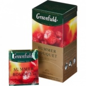 Чай GREENFIELD "Summer Bouguet" фруктовый, малина/шиповник, 25 пак. по 1,5 гр.