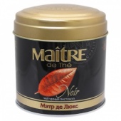 Чай MAITRE "Мэтр де Люкс", черный, листовой, ж/б, 100гр.