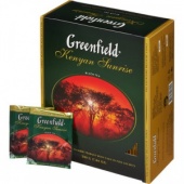 Чай GREENFIELD "Kenyan Sunrise", черный, 100 пак. по 2гр.