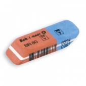 Ластик Koh-I-Noor 6521/80, 41х14х8 мм, каучук, комбинированный, красно-синий 