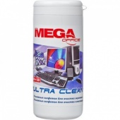 Салфетки MEGAoffice "Ultra Clean" д/пласт.50шт.синие+ д/экранов 50шт