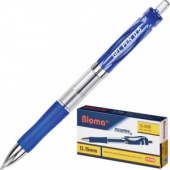 Ручка гелевая автомат. G-986, 1/0,5 мм, с держателем, синий