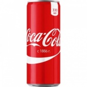 Напиток газированный Coca-Cola, 0,33л, ж/б.