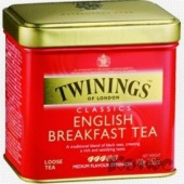 Чай Twinings English Breakfast Tea черн.лист.100г жест/б.